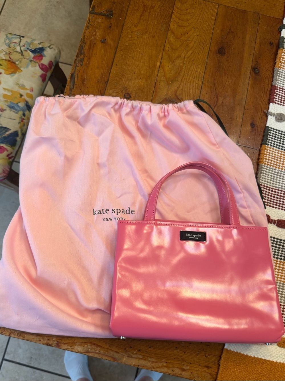 kate spade Pink Glossy Patent Satchel